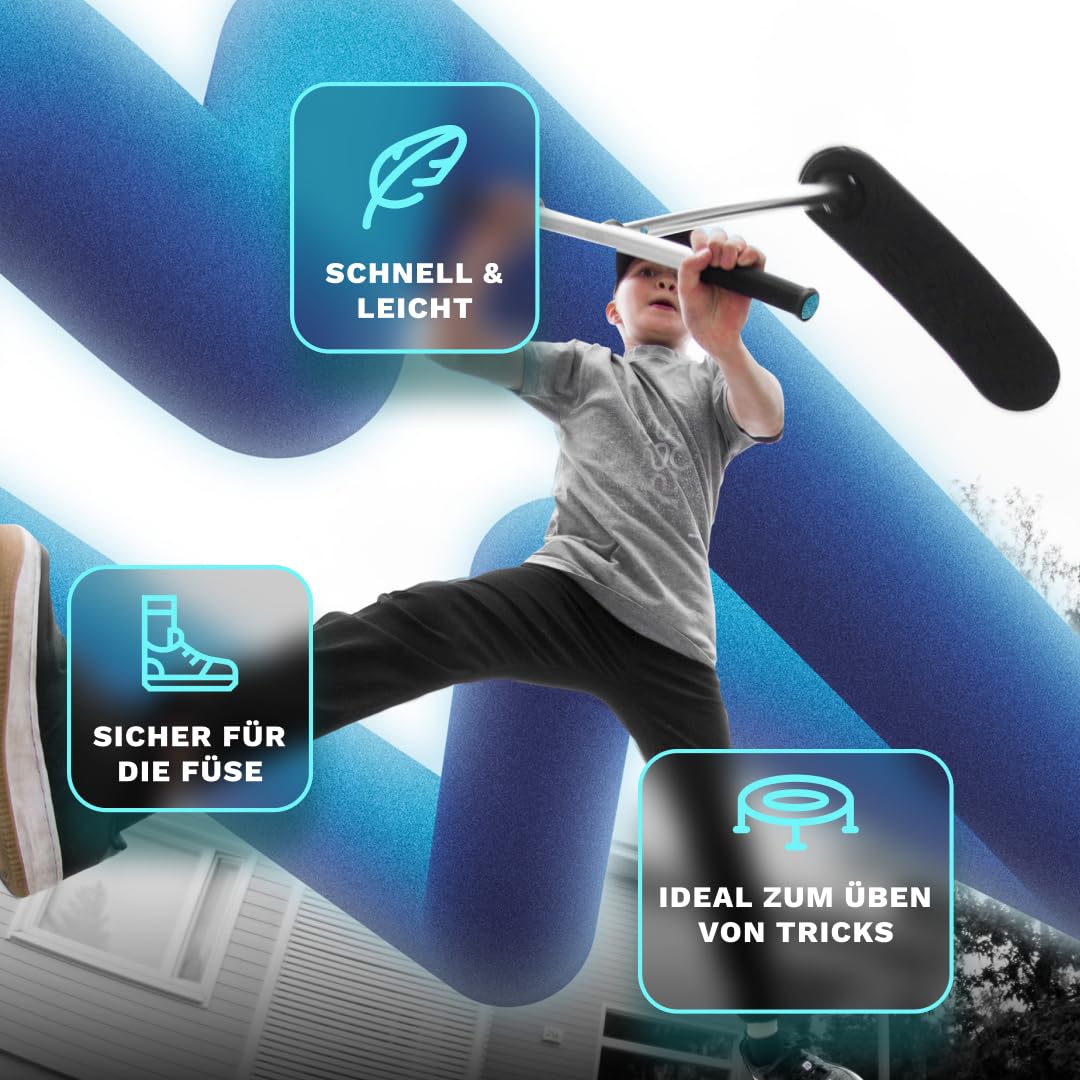 The Indo Trick Scooter - Stunt Scooter for Teens, Kids and Adults - Trampoline Scooter to Practice Pro Scooter Tricks - Indoors and Outdoors Scooter - Professionals and Beginners