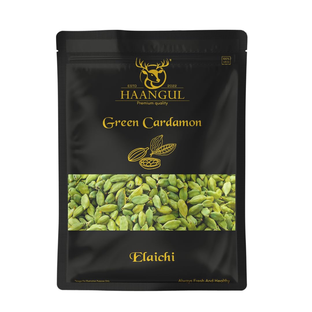Haangul Premium Elaichi | Premium Green Big Cardamon | Whole Indian Spices | Hari Elaichi Dana [No Preservative, No Artifical Colours] Natural Cardamom (Elaichi) (50Gm) (B0CVB27WQY) Amazon Price History, Amazon Price Tracker