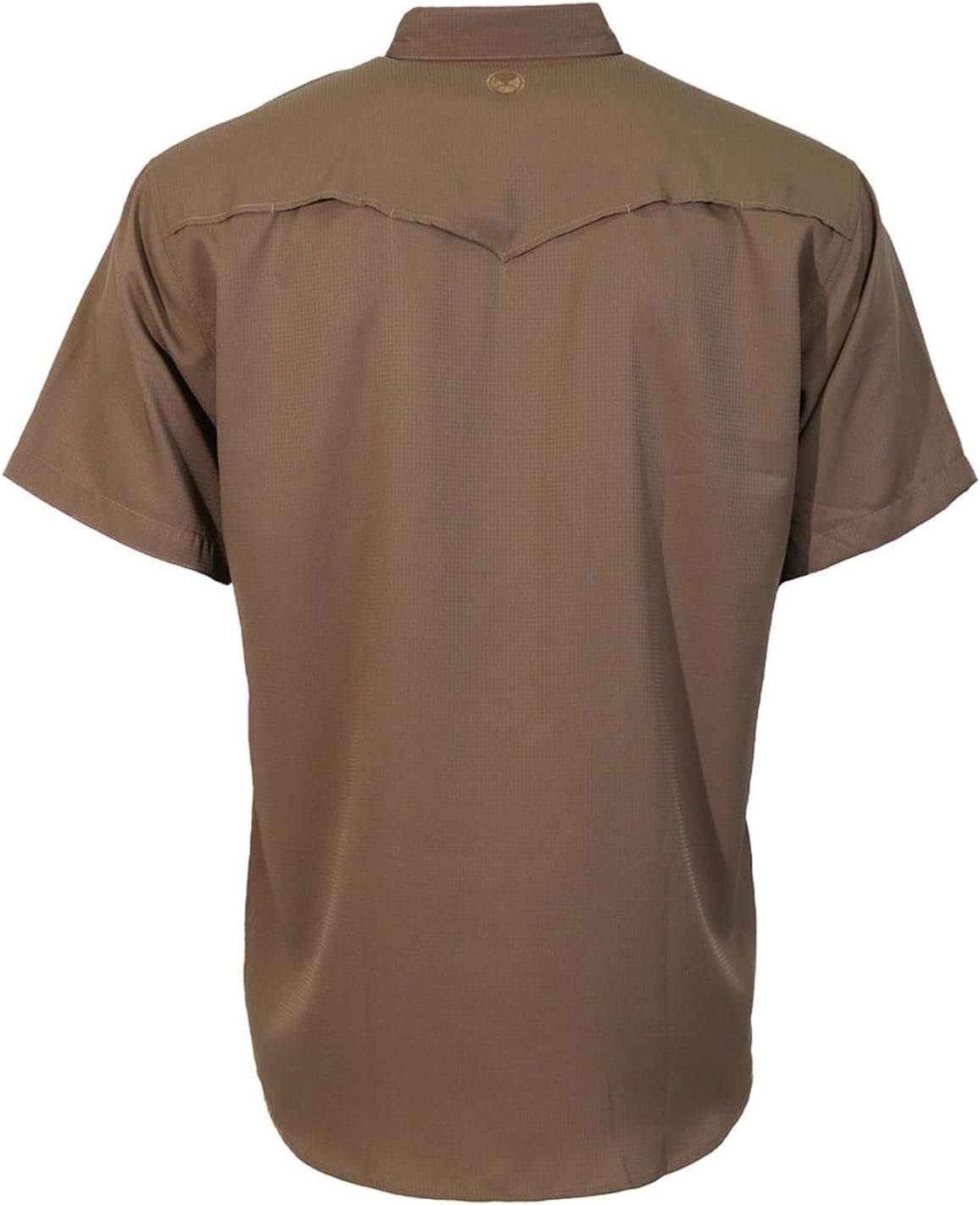 HOOEY Men's Sol Short-Sleeve Pearl Snap Shirt, Lightweight Breathable Ripstop 40 UPF Athletic Casual Outdoor Top w/Pockets