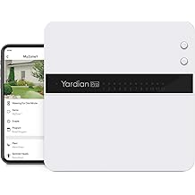Yardian Pro Smart Sprinkler Controller 6 Zone - Control Buttons, Apple HomeKit, Alexa, Google Assistant and Home Assistant Compatible, Enhanced Wi-Fi, RJ45, Level VI Worldwide Power Supply