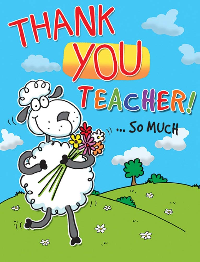 Piccadilly Greetings Occasion Card Thank You Teacher - 8 x 6 inches