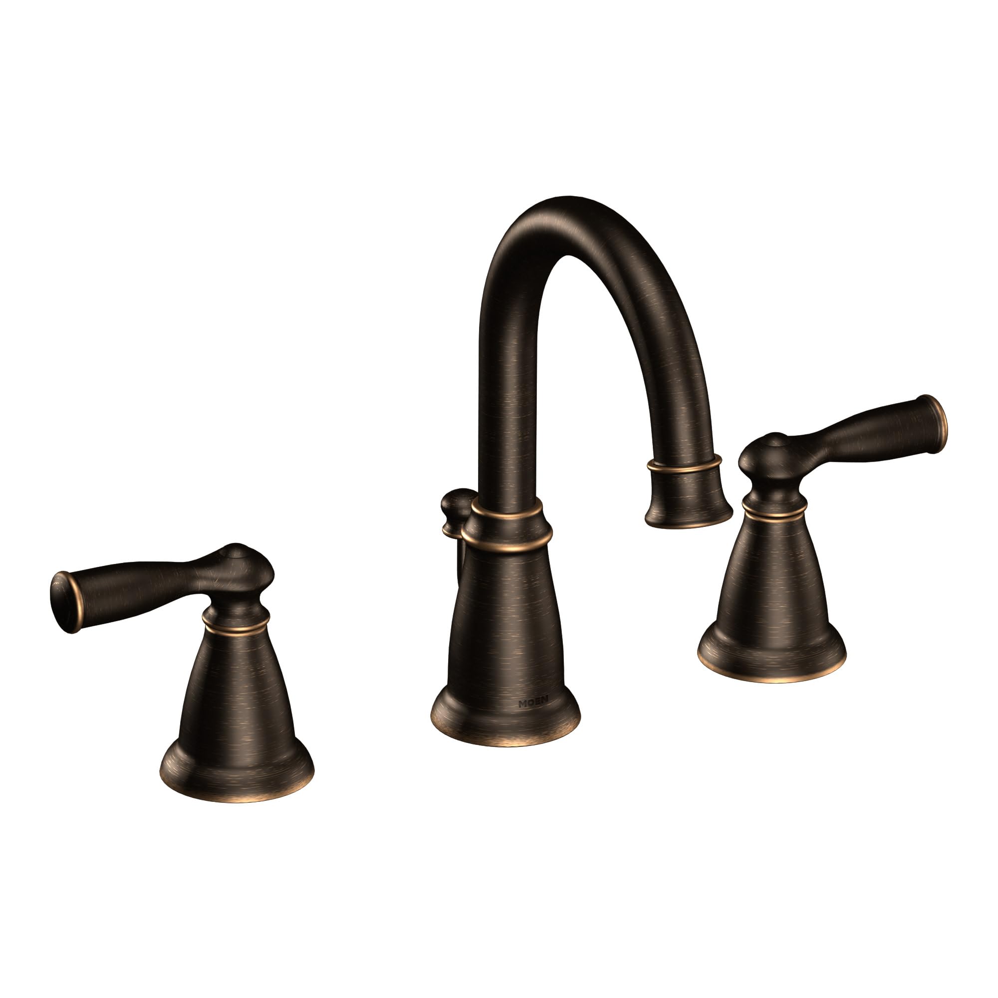 Moen WS84924BRB Banbury Two-Handle High Arc Bathroom Faucet