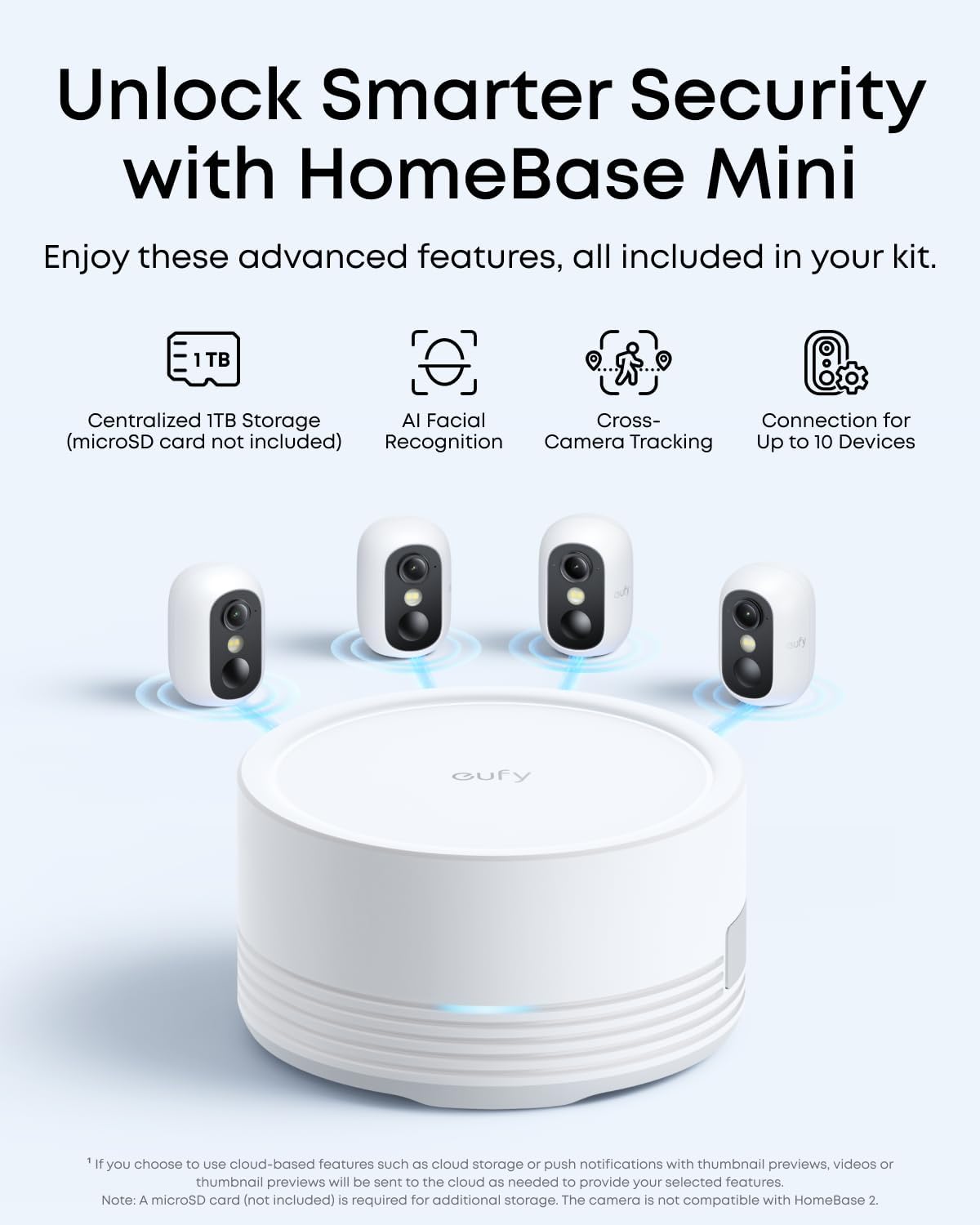 eufy Security eufyCam C35 4-Cam Kit, Wireless Security Indoor/Outdoor Camera, Magnetic Mount, Color Night Vision, Local Storage, No Monthly Fee, IP67, Facial Recognition, Solar Panel Compatible, White - Image 6