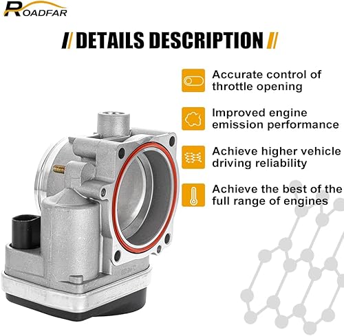 Miniatura 3 de ROADFAR Cuerpo del acelerador para BMW 2001-2005 para BMW para 330Ci | 2001-2005 para BMW para 330i | 2001-2005 para BMW para 330xi | 2001-2005 para