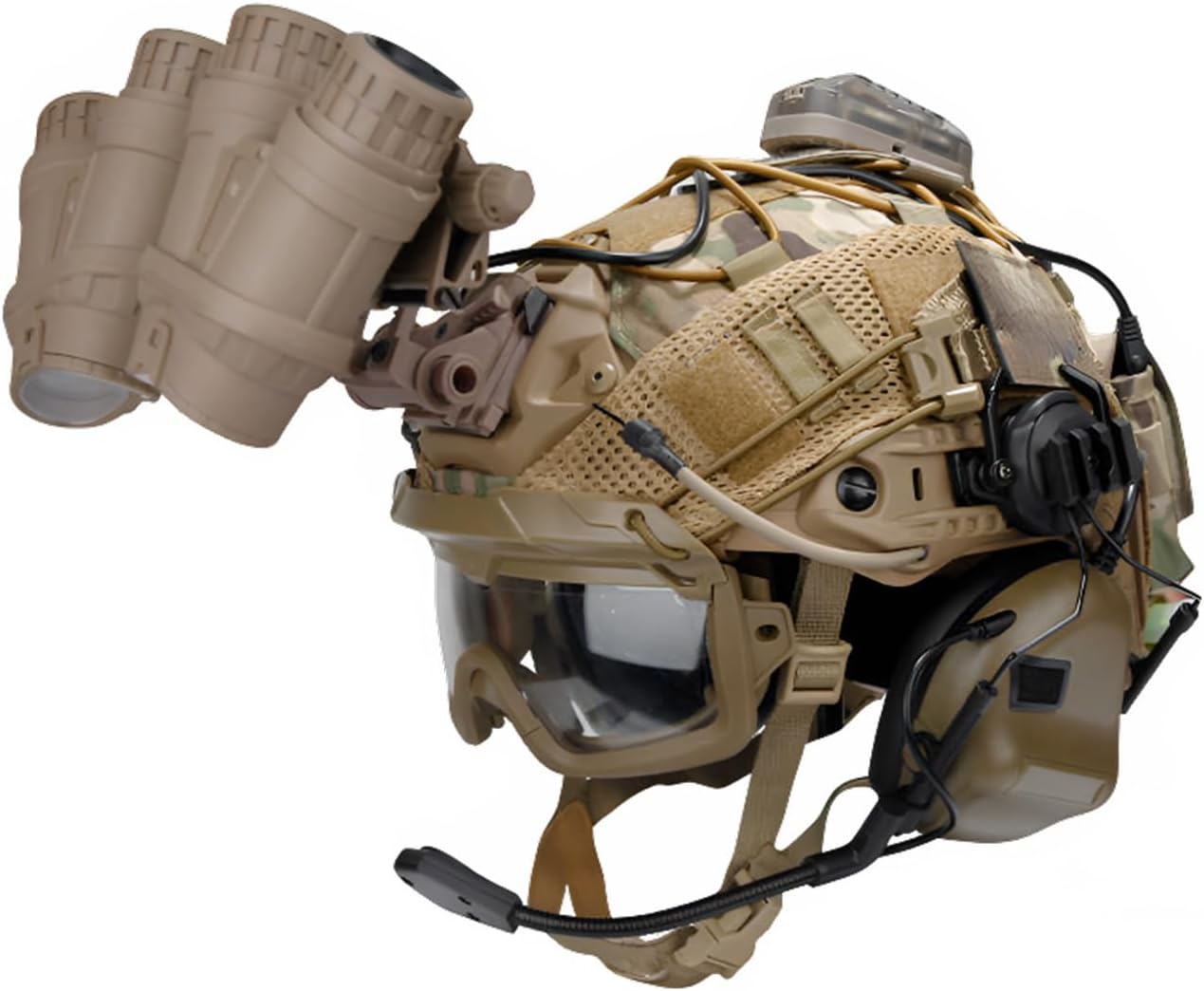 マルチカムヘルメット ヘッドセット ナイトビジョン FMA製ヘルメット