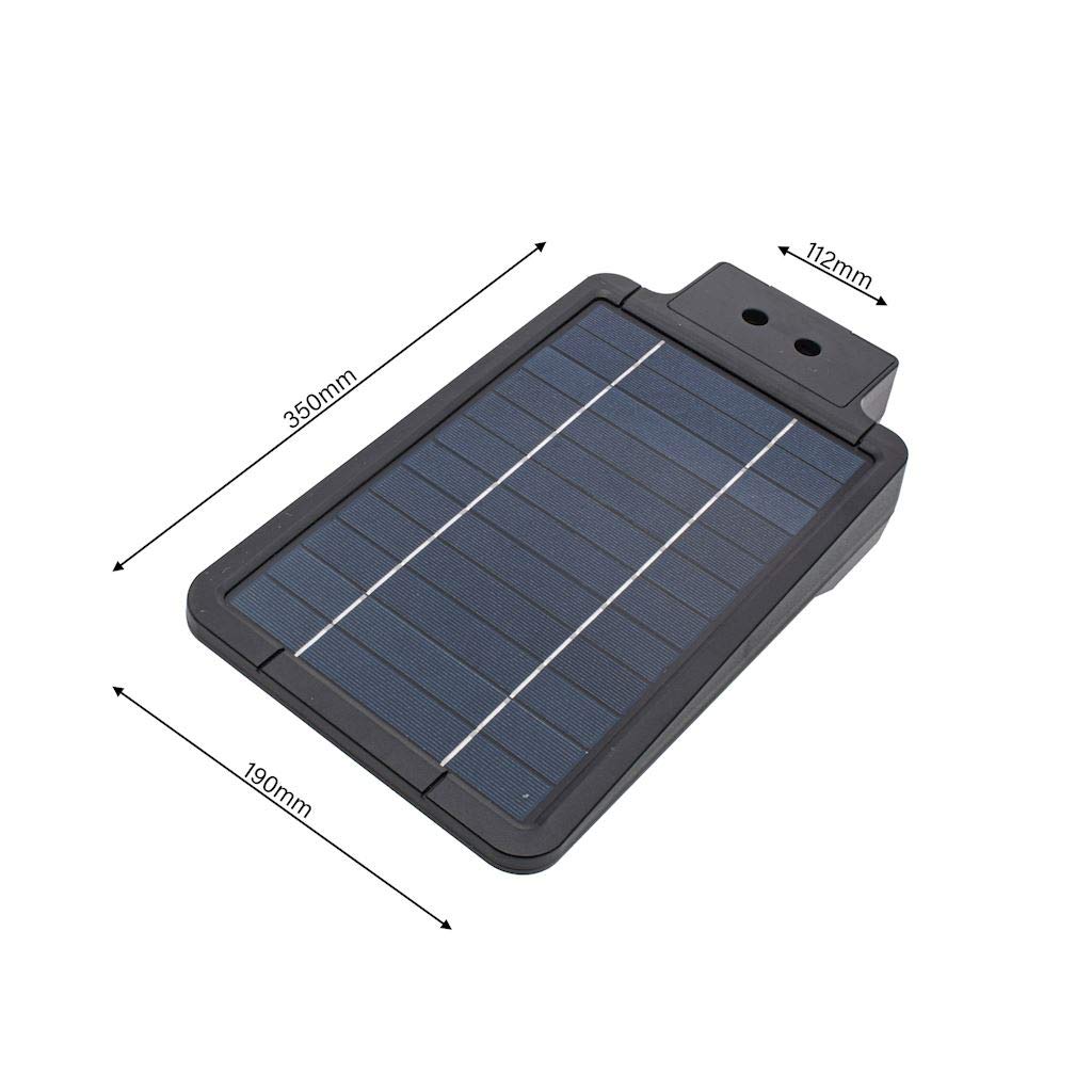 Lampy solarne z czujnikiem ruchu LED lampy solarne do użytku na zewnątrz ogród wodoszczelne transformer LED czarne 8 W 850 lm IP65 EKO2011