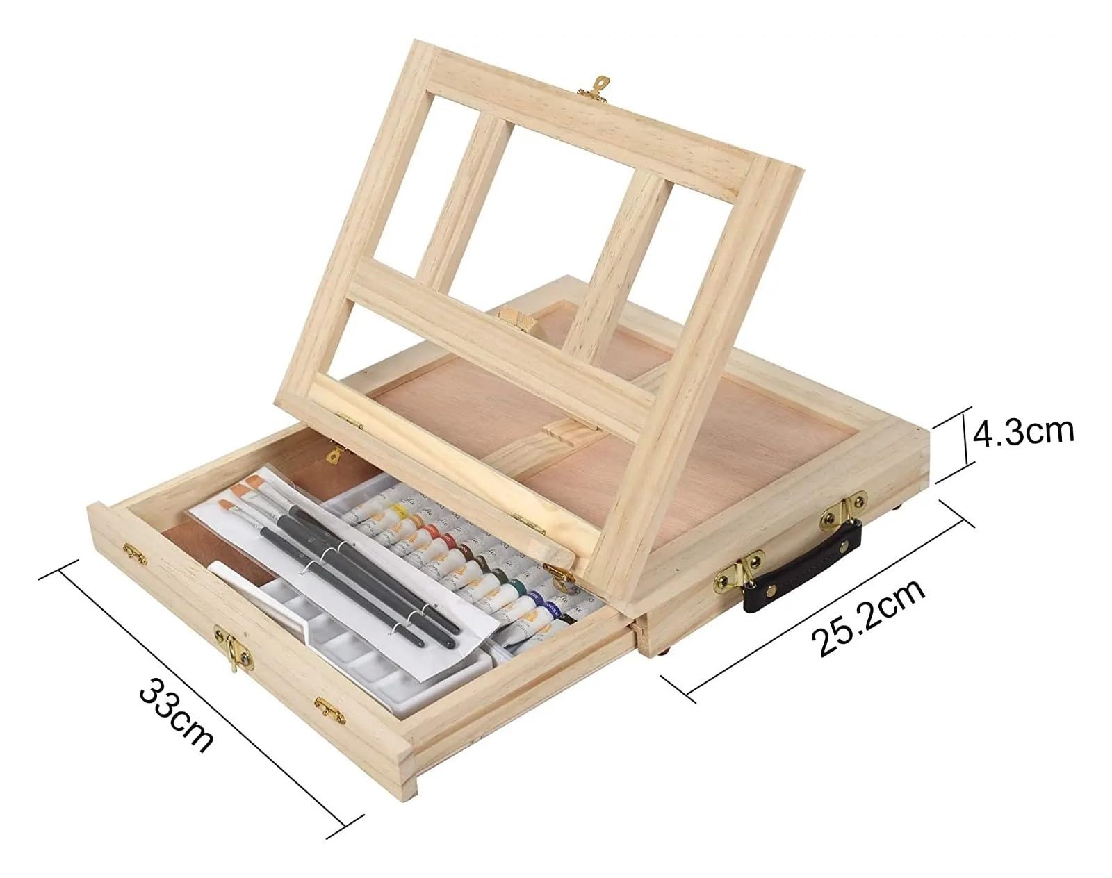 Boîte à croquis en bois for la peinture pour Débutants Artistes
