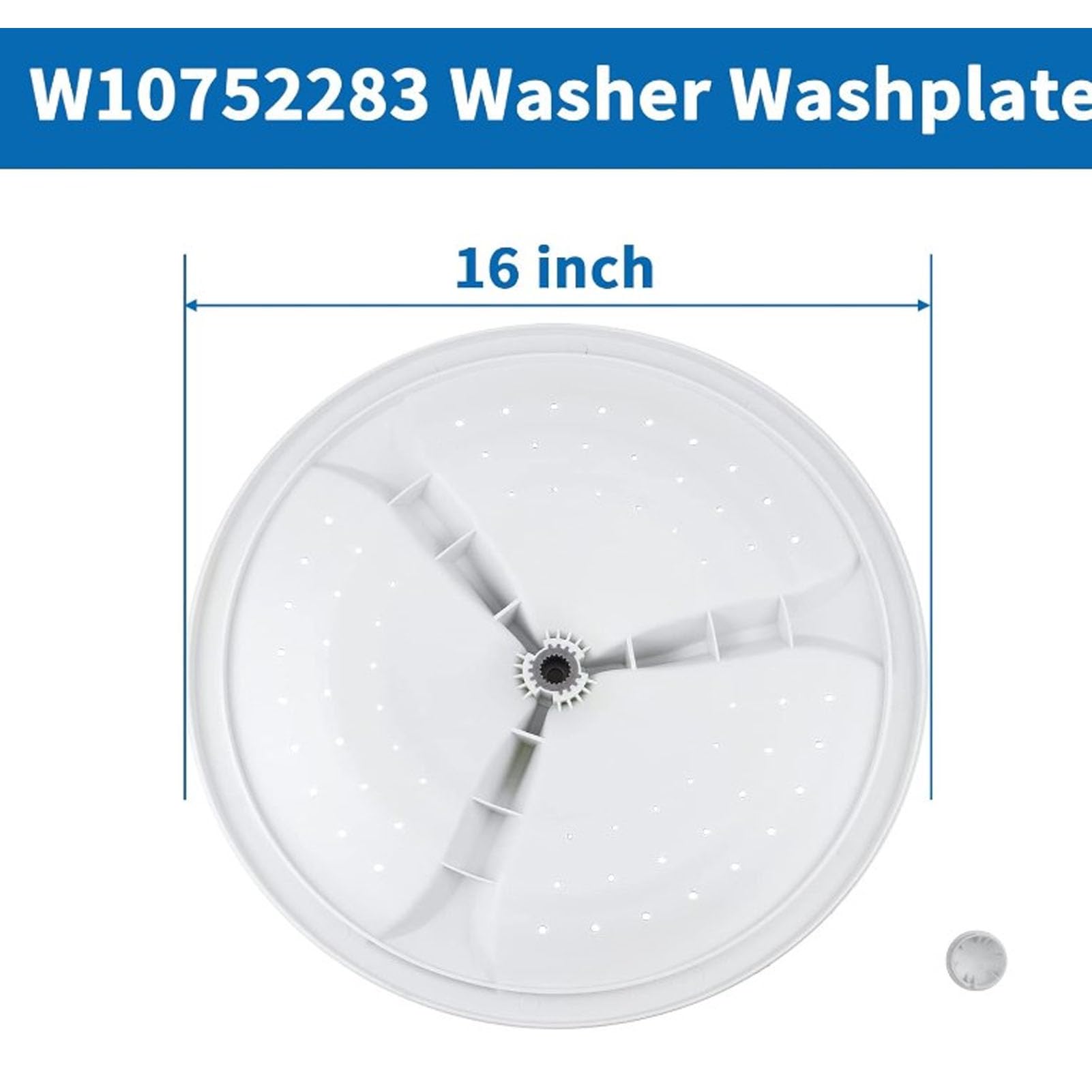 Pralka Washplate Zamiennik do pralki W10752283 Trwała ABS Plastikowa płyta myjąca Akcesoria Łatwa instalacja Części do urządzeń elektrycznych gospodarstwa domowego