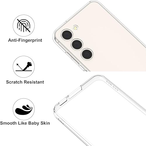 Miniatura 8 de Funda transparente para Samsung Galaxy S22 5G, paquete de 2 fundas protectoras de silicona suave delgada de cuerpo completo compatible con Samsung