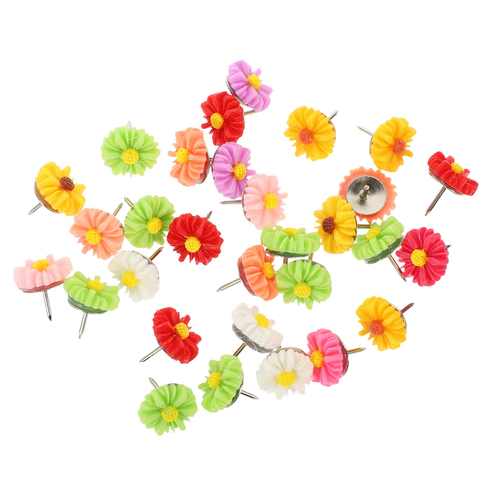 TEHAUX 240stücke Bunte Daisy Pushpins Kreative Reißzwecken Für Pinnwände Korkplatten Landkarten Und -projekte Leicht Zu Lagern Strapazierfähig Und Vielseitig Einsetzbar