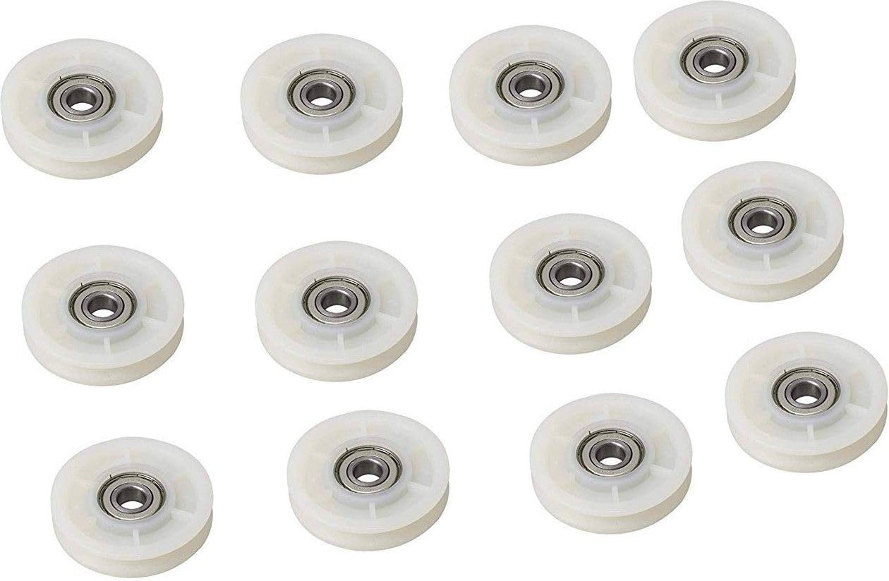 Dinetic Exercise Machine Attachments Gym Pulley 4-inch (White) Pack of 12 Multi-Training Bar ()-image-32