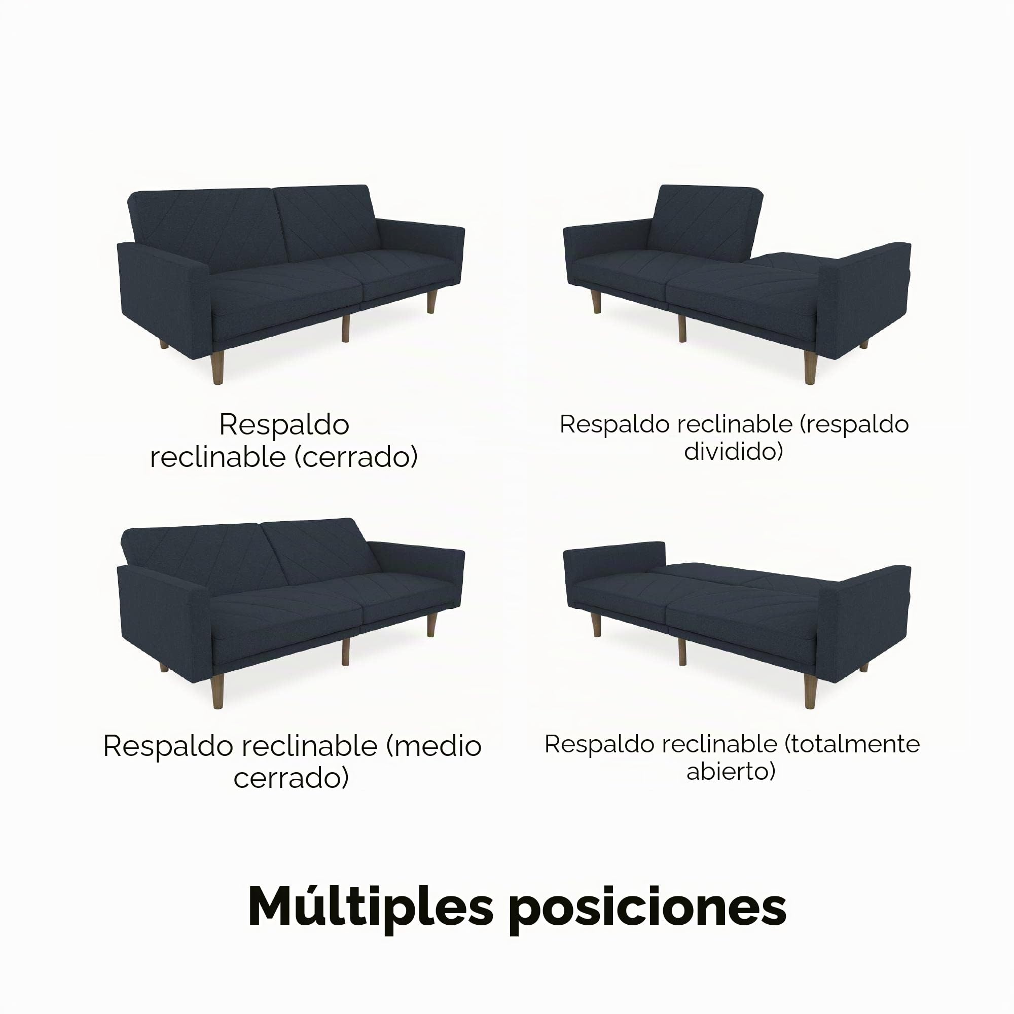 DHP Paxson (Reino Unido) Clic Clac Sofá Cama, Azul Marino