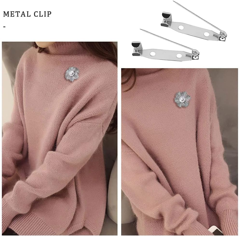 60Pcs Locking Pins Backs Safety Clasp Brooch Badge Bar Pins Jewelry Pins with Holes for DIY Crafts Name Tags Jewelry Making DIY Crafts Accessories (Silver, 25MM) : Arts, Crafts & Sewing