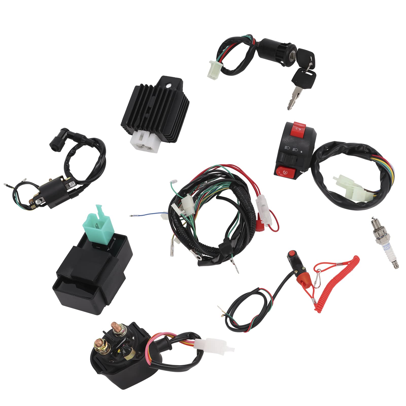 Buy Electrics Wiring Harness Loom Kit, Ignition Coil 5Pin CDI Unit
