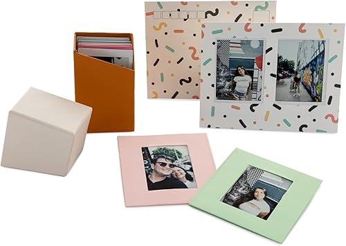 Miniatura 3 de Fujifilm Instax Square Link - Paquete de impresora instantánea ancha (blanco) con kit de película de cámara Instax y paquete doble de película