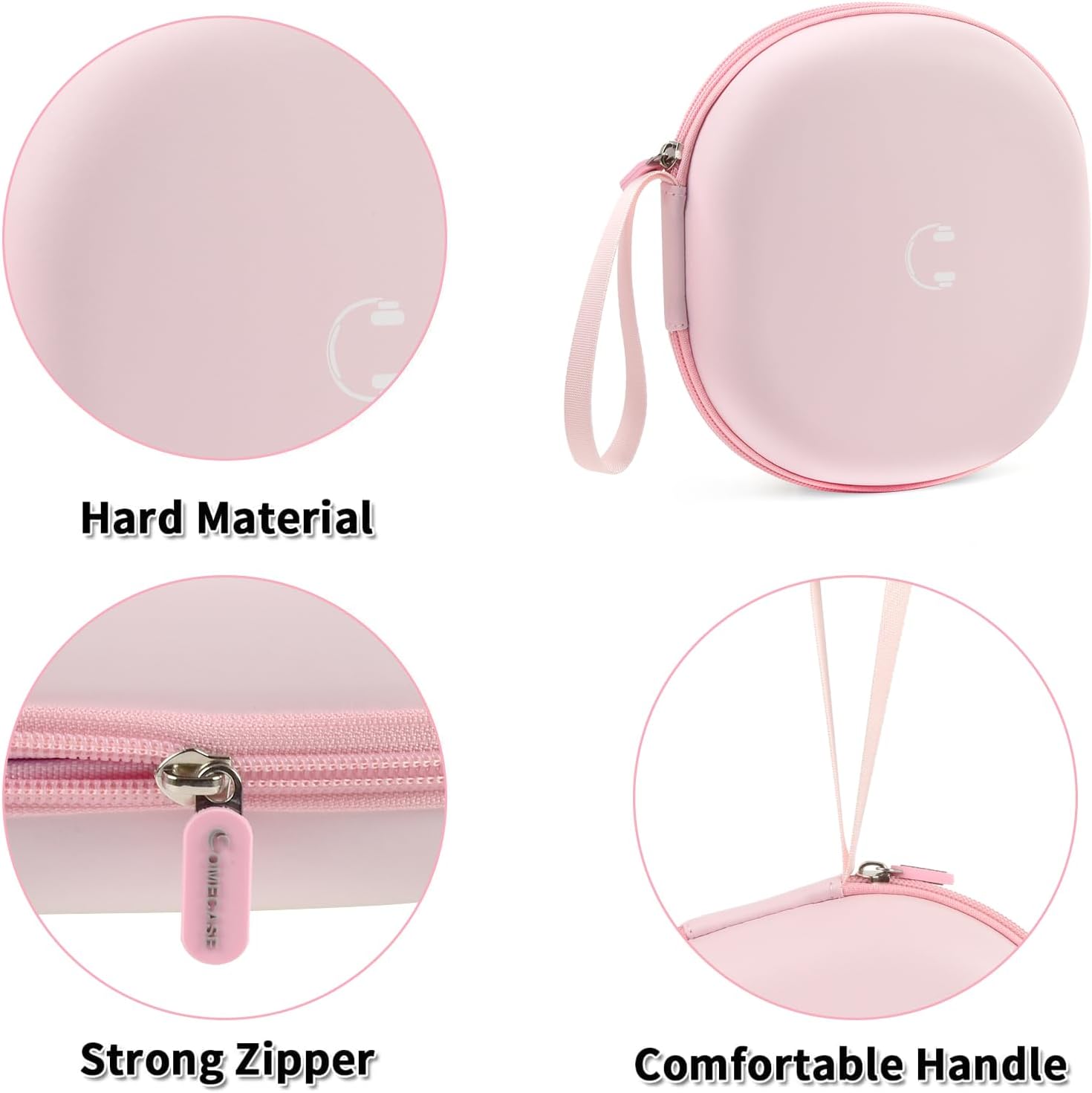 Hard Case Compatible with Tune 770NC710BT/720BT/760NC/700BT/750BT/510BT/660NC/520BT/500/E45BT Bluetooth Wireless Headphone - Pink - Image 4