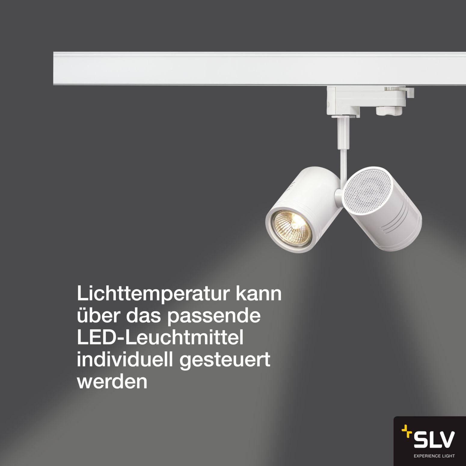 SLV BIMA II Leuchtenkopf mattweiss 2xGU10 max. 50W inkl. 3P.-Adapter