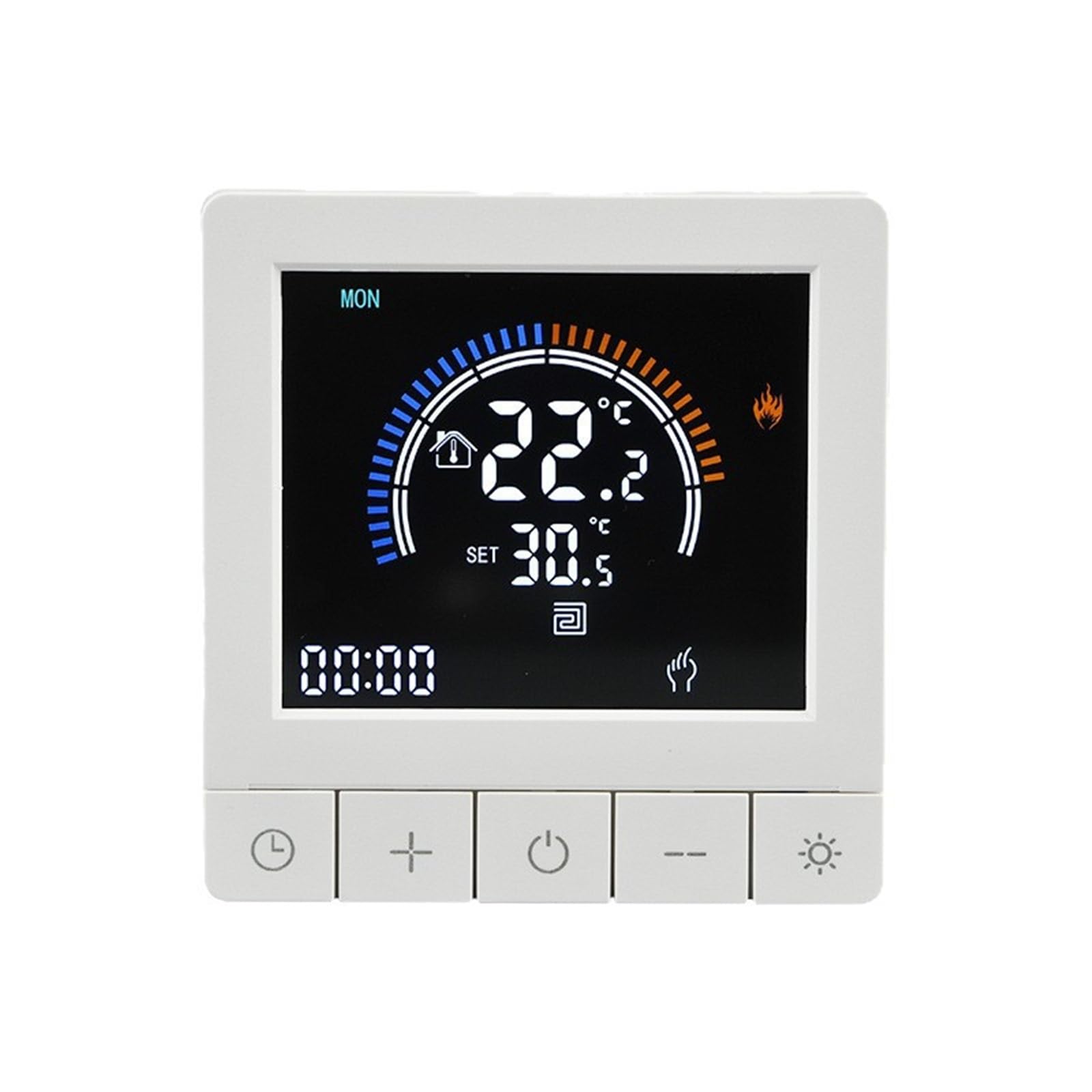 Thermostat, Indoor Thermometer Hygrometer Digital Smart Wifi Temperature Thermostat Controller With Lcd Display(Water heating)