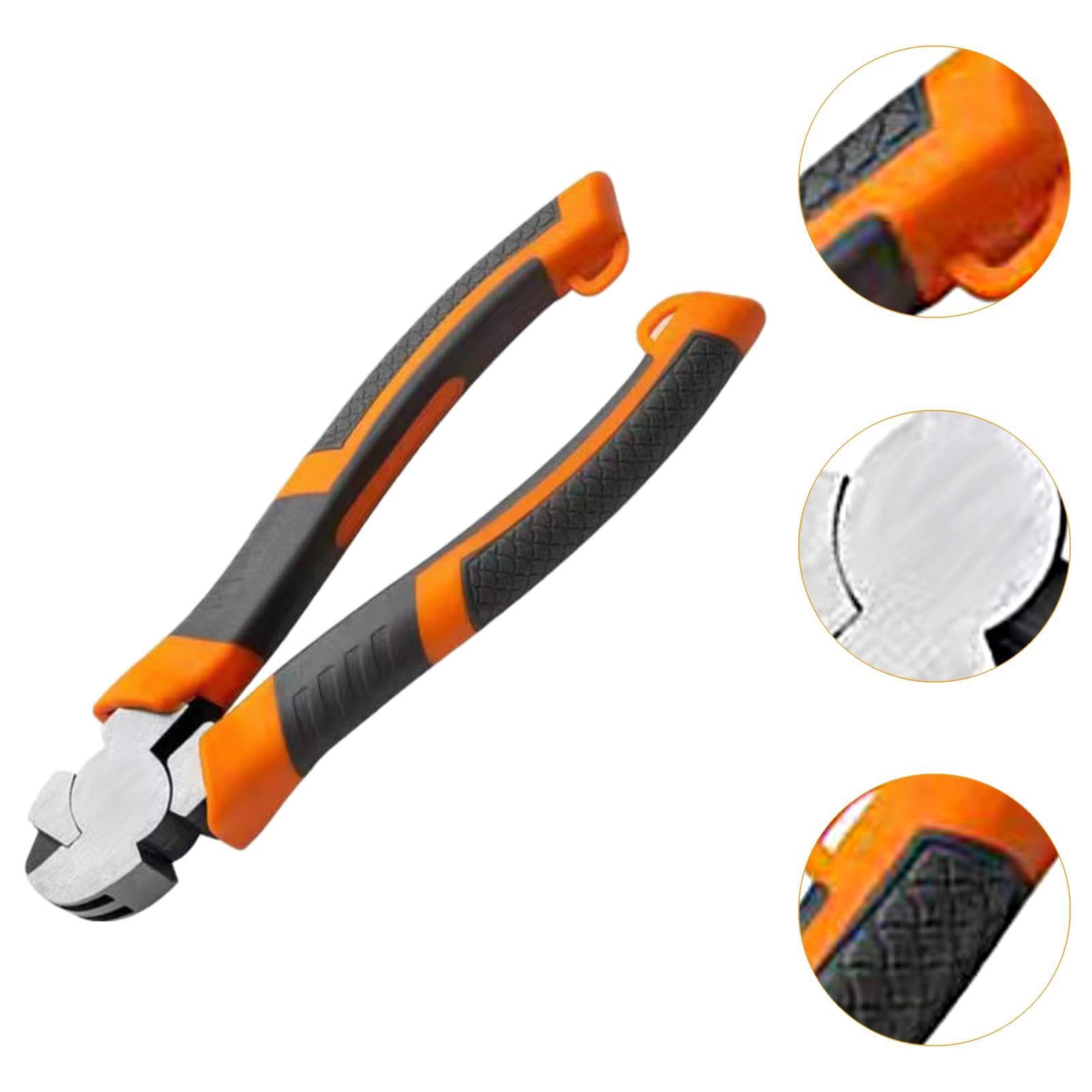 Baoblaze Cutting Pliers,Square Hole Pliers Sink Decoration Pliers Aluminum Frame Hemming Pliers V Notch Cutter for Garage Home Kitchen, Cutting Depth 15mm