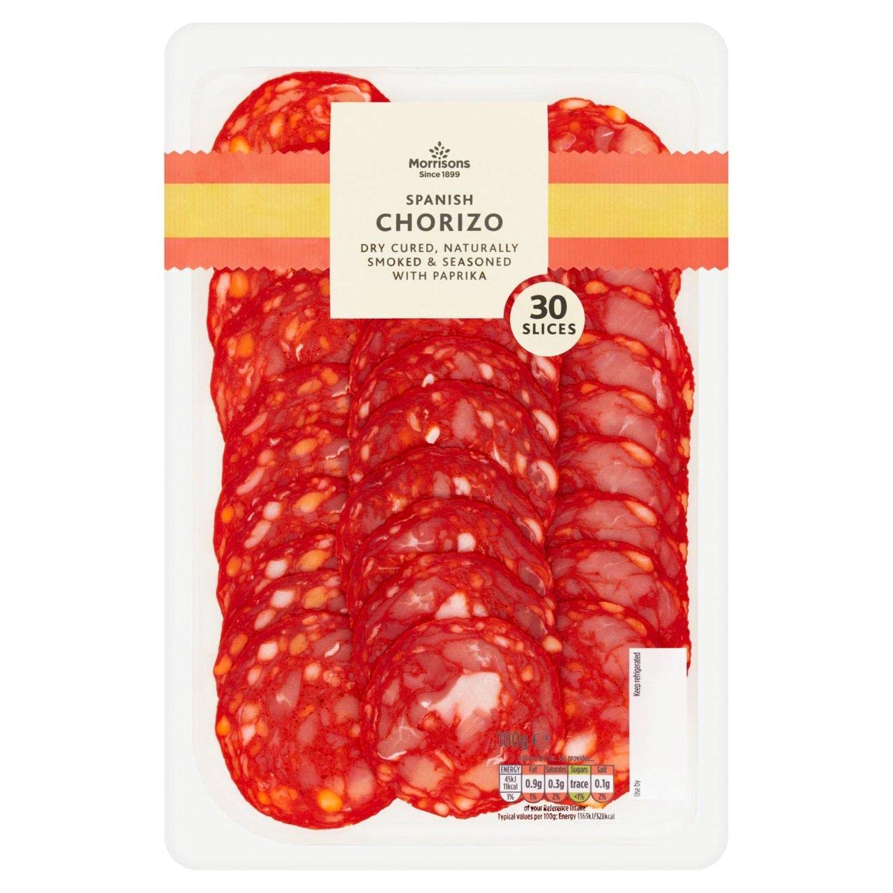 Morrisons Spanish Chorizo, 100g