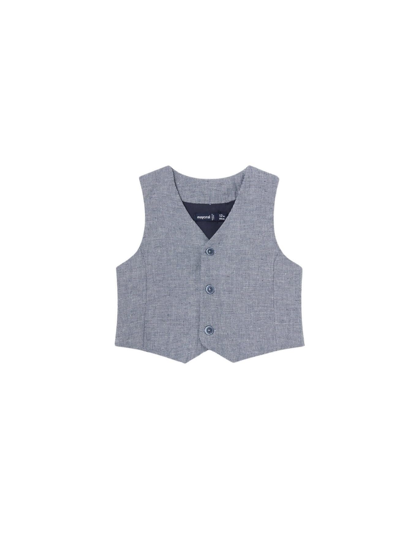 Mayoral Gilet Lino Elegante per Bimbo Marino Mix