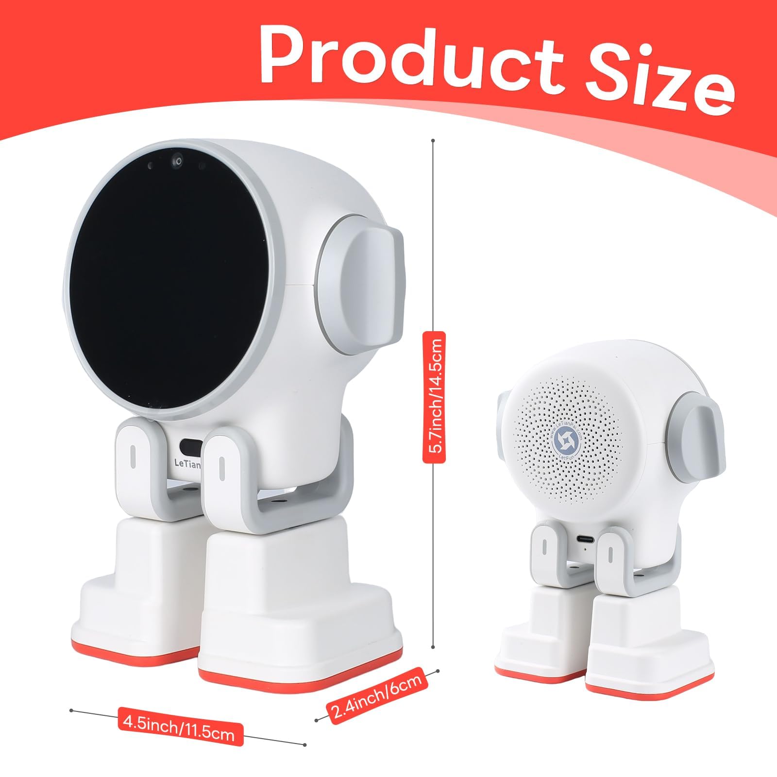 Amazon | QUJUSO Rux AI デスクトップロボット 音声対話 リモート