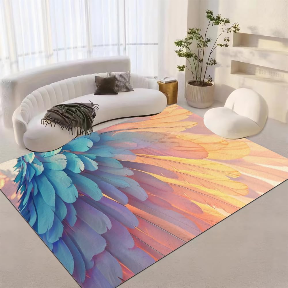 Colorful Plants And Flowers 3D Printed Soft Bedroom Carpet50 X 80 Cm / 19.6 X 31.5 - Low Pile Carpet Non-Slip Area Rug - Home Decoration Door Mat - Washable - Anti-Stain, Non-Shedding, Nment -7.82782