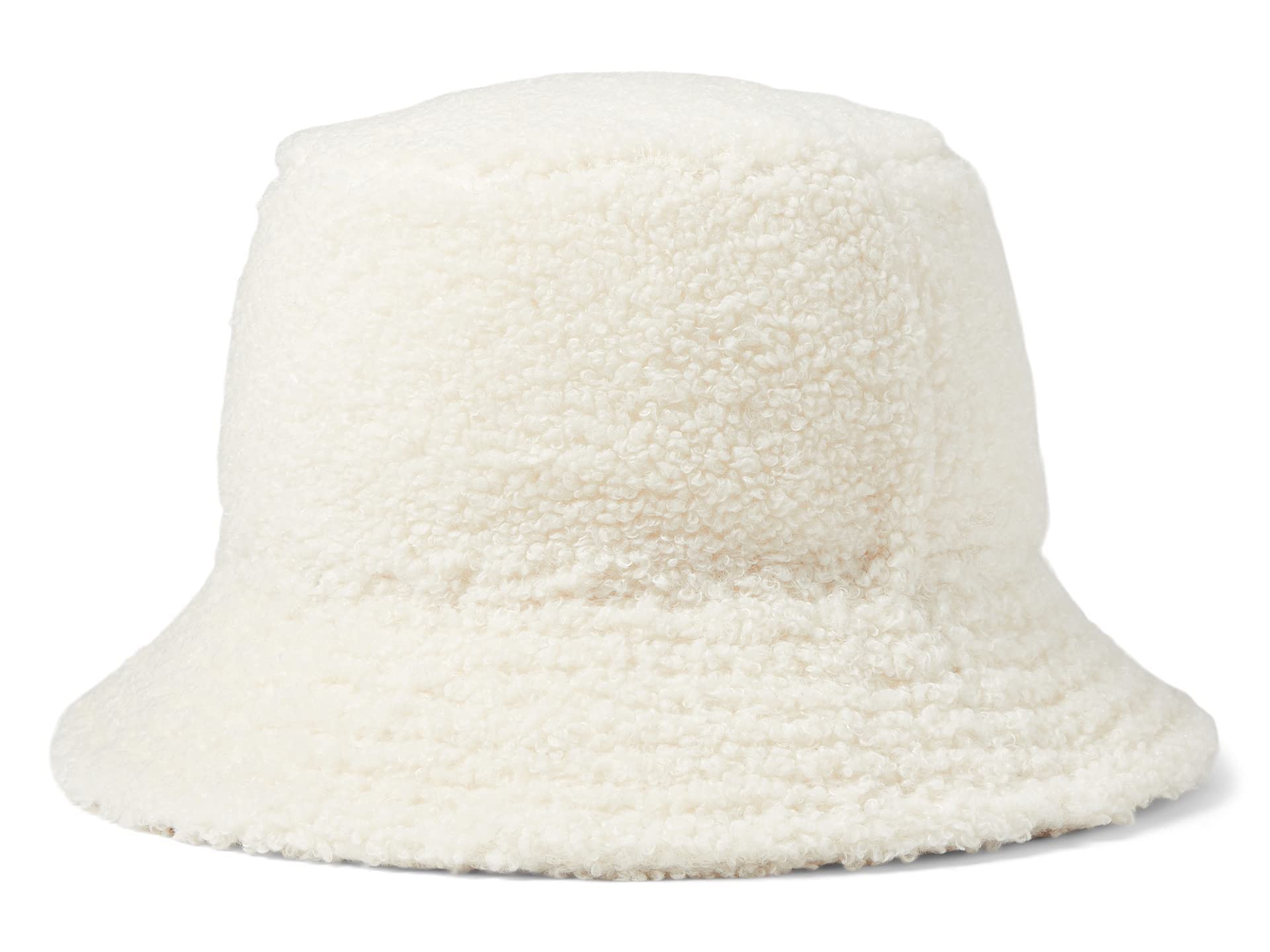 Koolaburra Ugg Pebble Gray Sherpa Bucket Hat Plush Teddy Fleece One Size Teddy Chestnut - Winter UGG Sherpa Bucket Hat – Will & Bear  main image 3