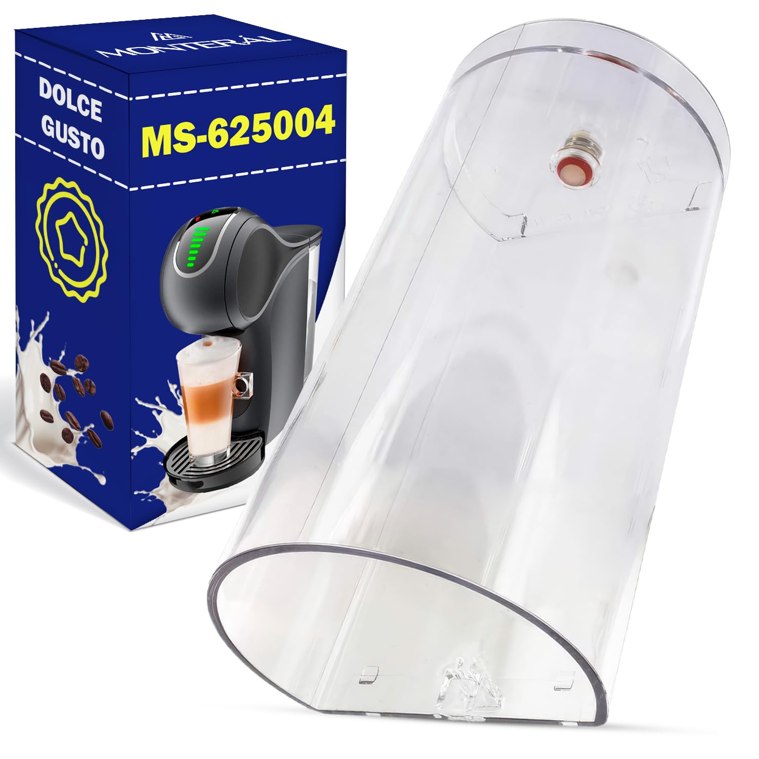 Water Tank for Coffee Pod Machine with The Original Code MS-625004 for Krups for Dolce Gusto Genio S - Made in EU - Warranty 10 Years – MONTERAL
