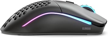 Glorious Model O RGB Minus Kablosuz BAMF Sensörlü 19000 DPI 65 gram Gaming Mouse Mat Siyah