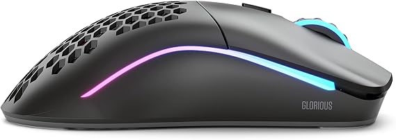Glorious Model O RGB Minus Kablosuz BAMF Sensörlü 19000 DPI 65 gram Gaming Mouse Mat Siyah