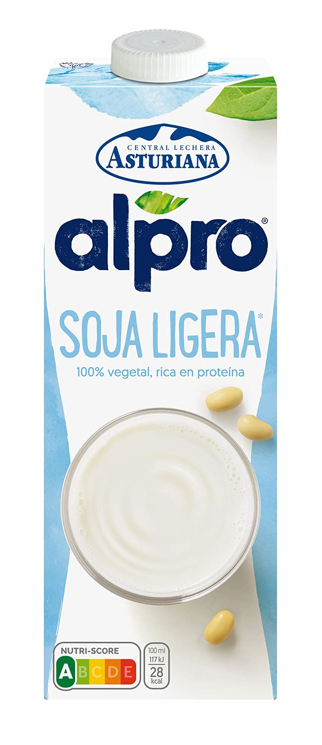 Leche De Soja Ligera Asturiana Alpro Brick 1L