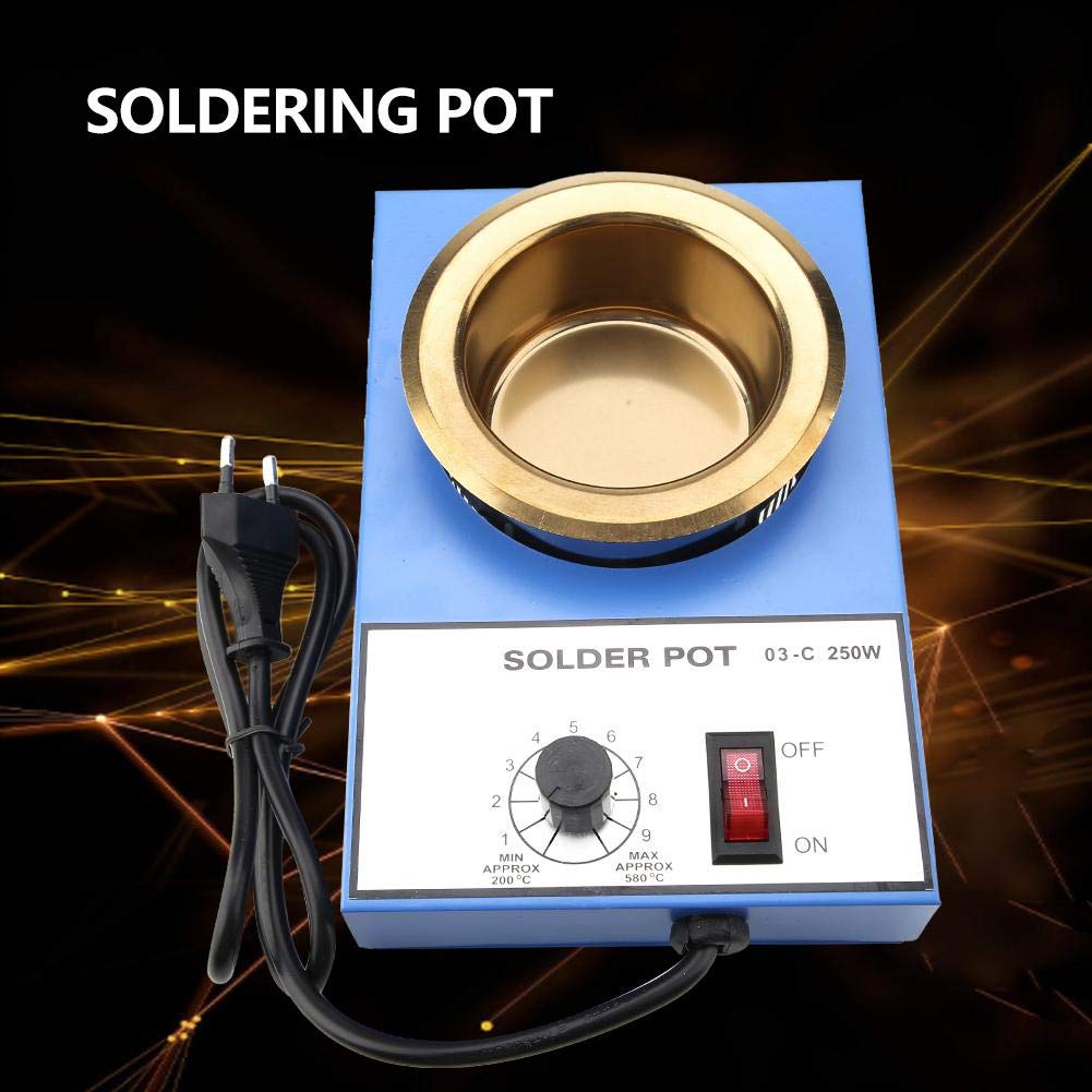 100mm Bain à Souder en Pot sans Plomb, Capacité 1200g 220V (prise EU)(EU Plug(300W))