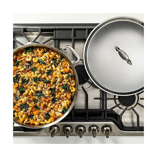   All-Clad-D3-3-Ply-Stainless-Steel-Large-Frying-Pan-7-Quart-Induction-Oven-Broiler-Safe-600F-Kitchen-Frying-Pan-Fast-Even-Heat-Fry-Pan-Compatible-with-All-Stovetops-Pots-Pans-Cookware-Silver