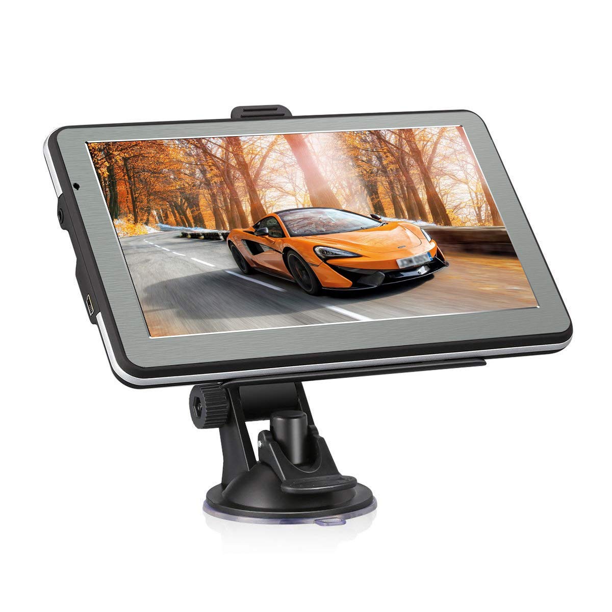 Sat Nav,2019 Latest 7 Inch GPS Navigation for Car Truck Motorhome,Smart Voice Reminder,Post Code POI Search & Speed Camera Alerts,UK and EU Newest Map[Pre-Installed]+ FREE Lifetime Map Updates