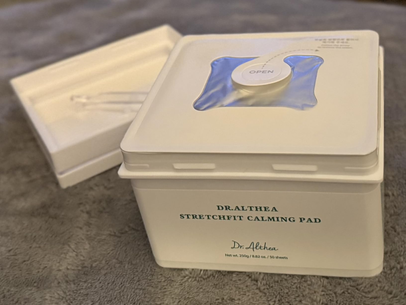 Dr.Althea StretchFit Calming Pad | Soothing Relief Face Mask with Centella Asiatica Extract | Hydration Sheet Mask with Panthenol | Korean Vegan Skincare (Pack of 50)