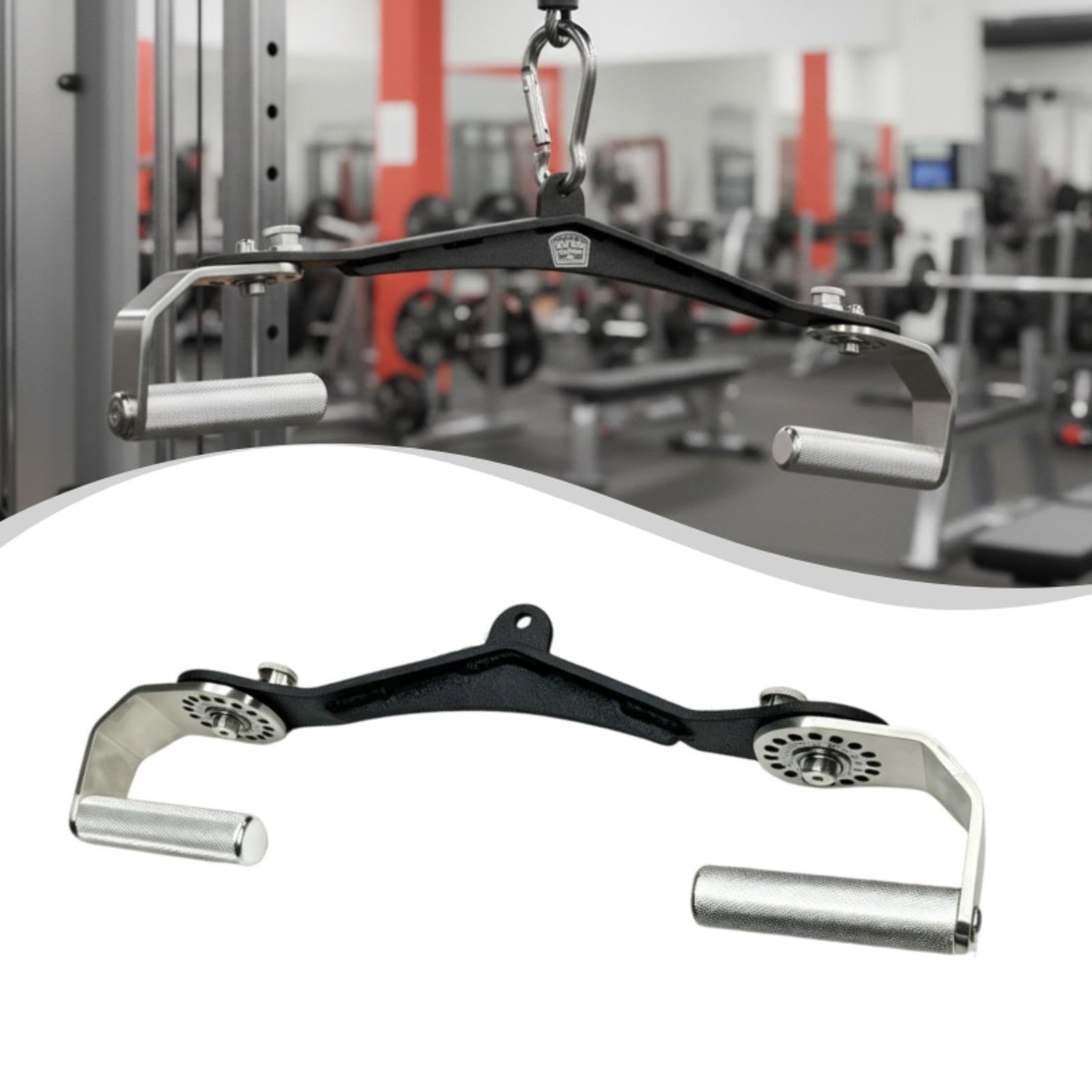 Latzugstange, Fitnessgeräte Zubehör, Muskelaufbau, Verstellbare Winkel, Universelle Kabelzugmaschine