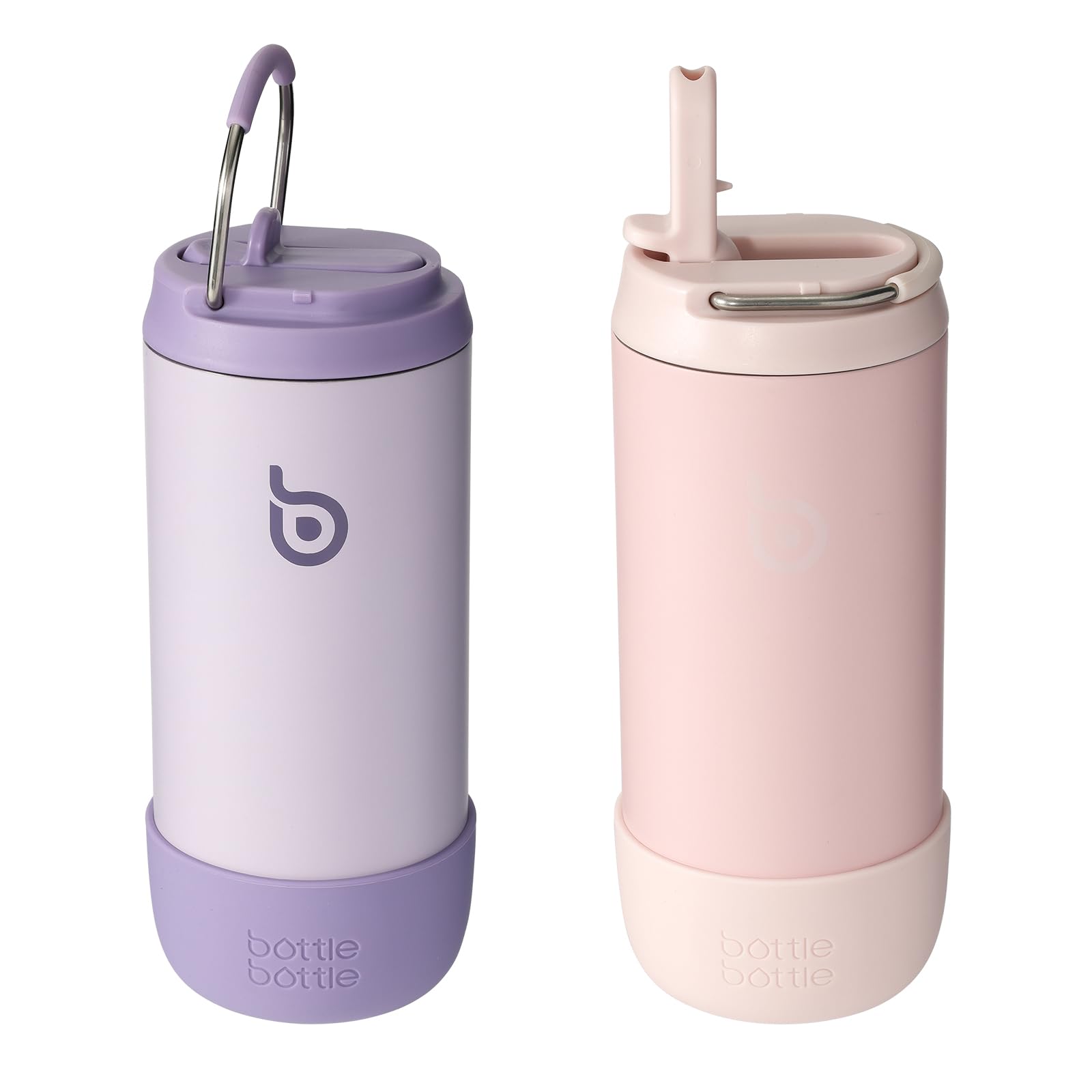 BOTTLE BOTTLE Kids Water Bottles 12 oz Insulated Water Bottles Set for Boys Girls School Sports Travel