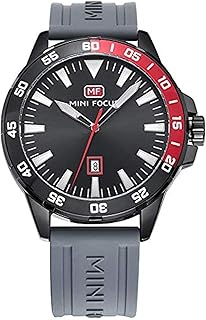 Mini Focus Casual Watch for Men, Analog, Rubber Strap, Grey, MF0020G-03
