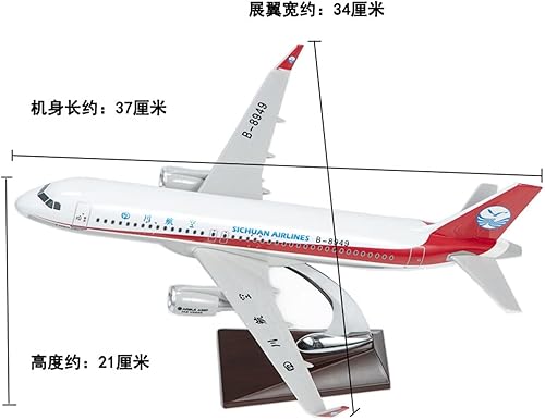 Miniatura 6 de AROZON Modelo de escala de avión 1100 apto para Sichuan Airlines A320 de aleación de avión fundida a presión modelo coleccionable regalo de avión