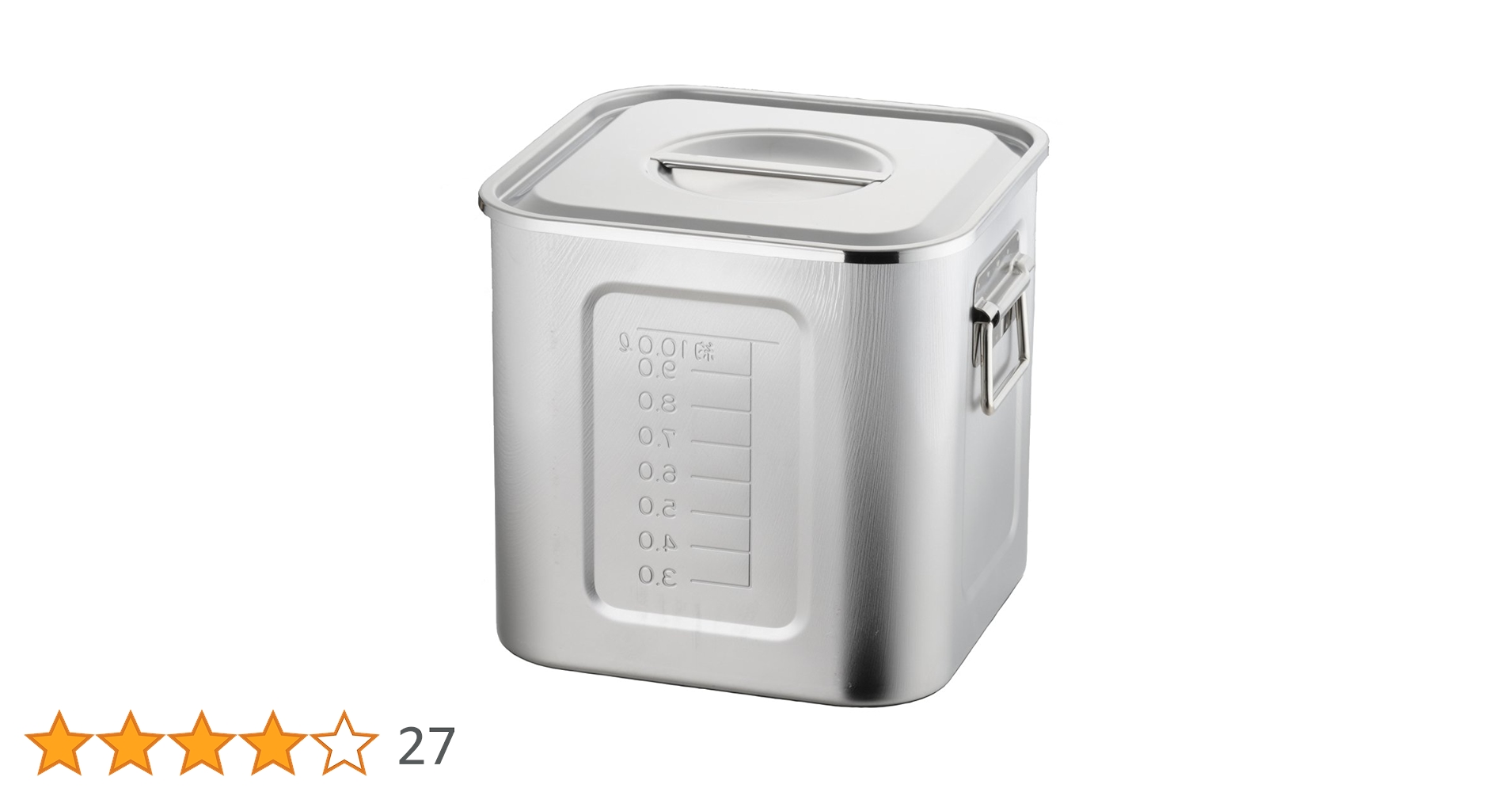 業務用ステンレス製キッチンポットセット２８点 ステンレス角タンク TRUSCO キッチンポット 【通販モノタロウ】