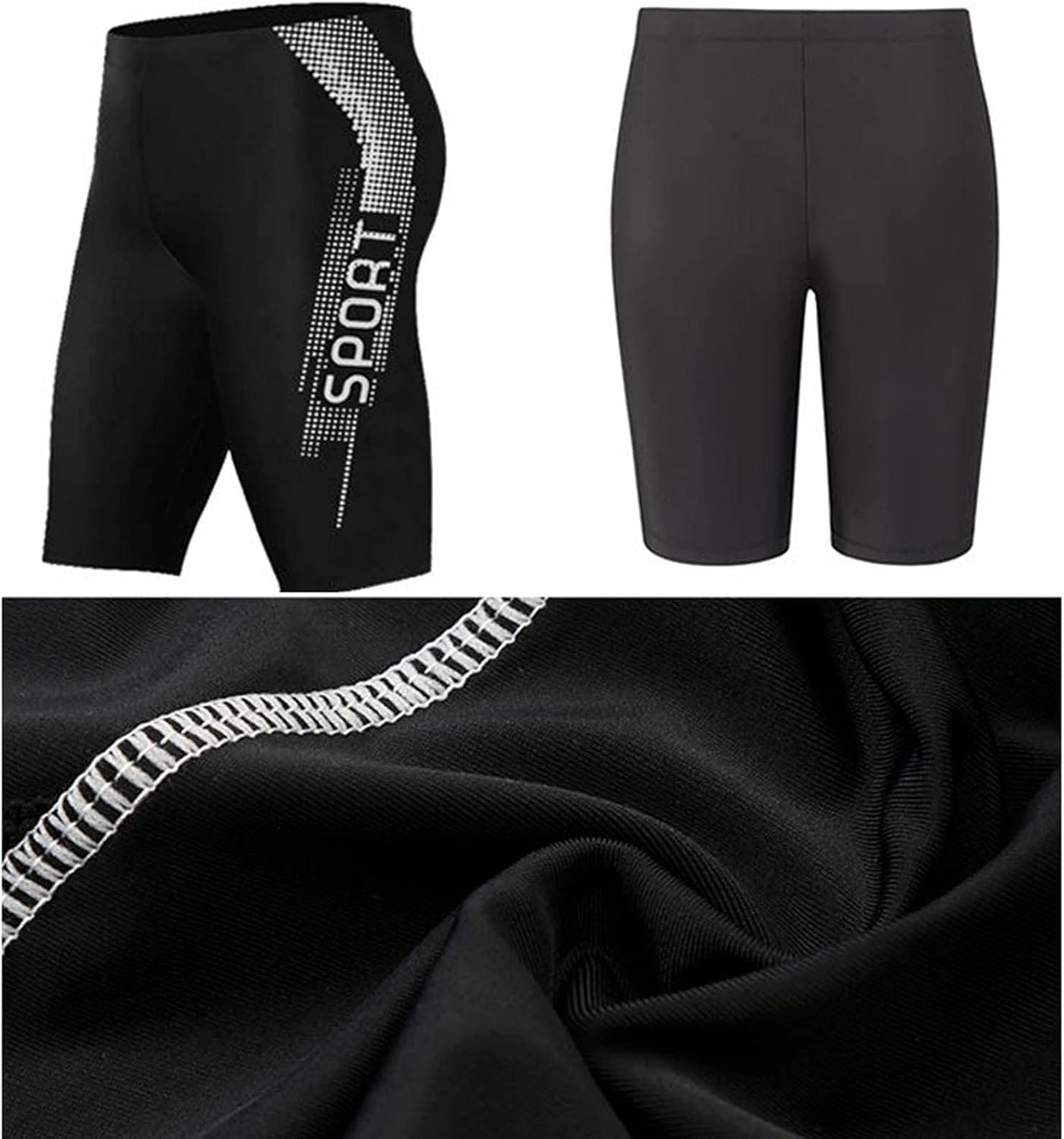 Hyalllife Swimsuit Men,Mens Swim Shirt Casual Short Sleeved Diving Top Suit Swimsuit Sunscreen Fast Dry Surfing Shorts Suit Swimwear Bathing Suit for Men 7 61 D R3LVXL. AC SL1500