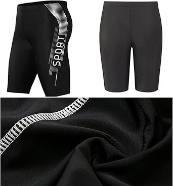 Men's Diving Suit Swimming Suit Sun Protection Quick Drying Surf Suit Set Long Sleeve Swimsuit for Men Two Piece Rash Guard UV Swimming Shirt Swimsuit with Boyshort Pants