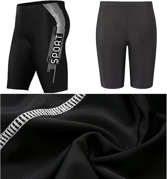 Men's Diving Suit Swimming Suit Sun Protection Quick Drying Surf Suit Set Long Sleeve Swimsuit for Men Two Piece Rash Guard UV Swimming Shirt Swimsuit with Boyshort Pants