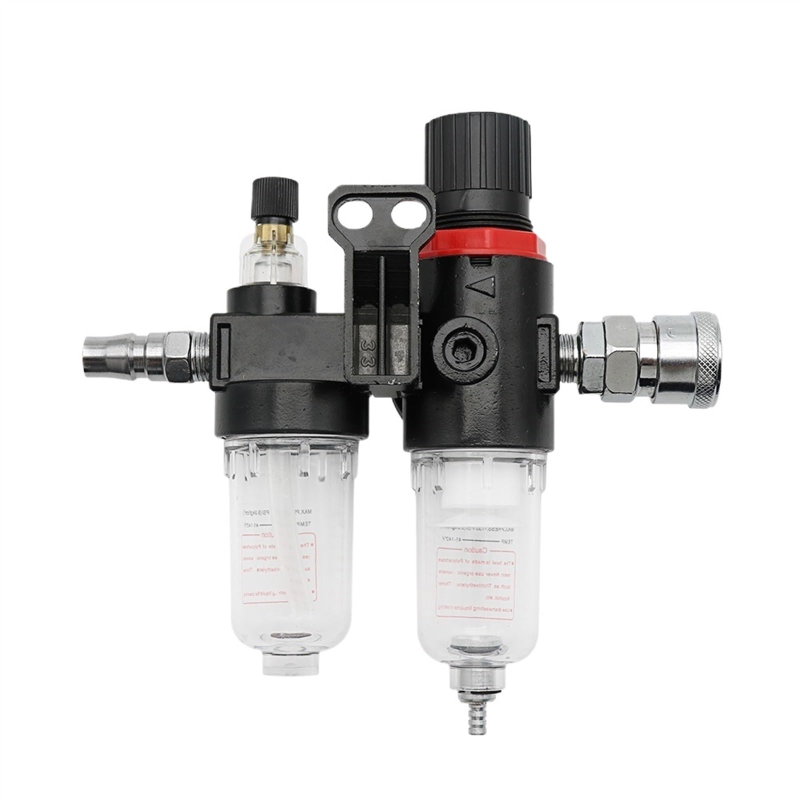 Il filtro 'aria separatore olio e acqua del compressore d'aria AFC2000 AFR2000 + AL2000 G1/4 viene utilizzato for ridurre il regolatore della valvola di pressione(PC 10mm Fitting)