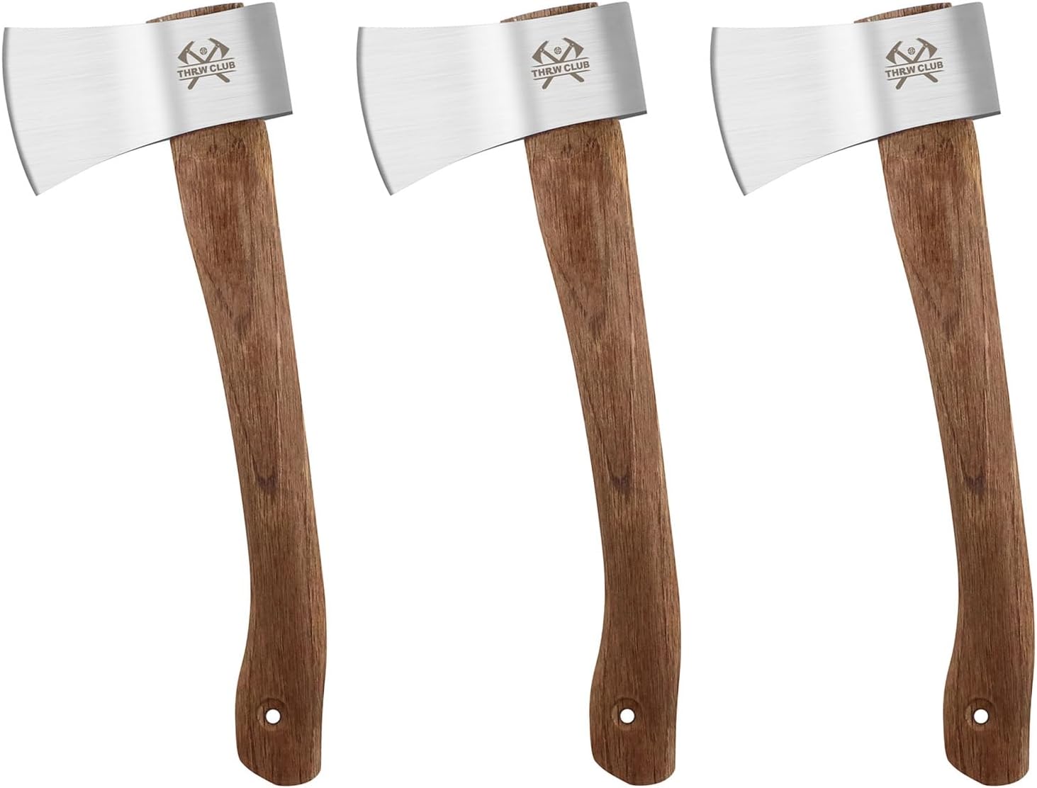 Throwing Axe, 3 Pack 14.5" Throwing Hatchet with High Carbon Steel & Wooden Handle, Great for Axe Throwiing Game, Competition and Recreation, Gift for Men