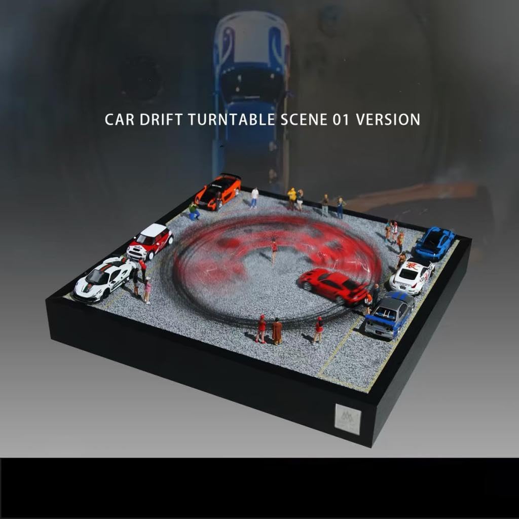 Vitrine für 1/64 Modellautos Aus Druckguss, Drehbare Als Geschenkidee