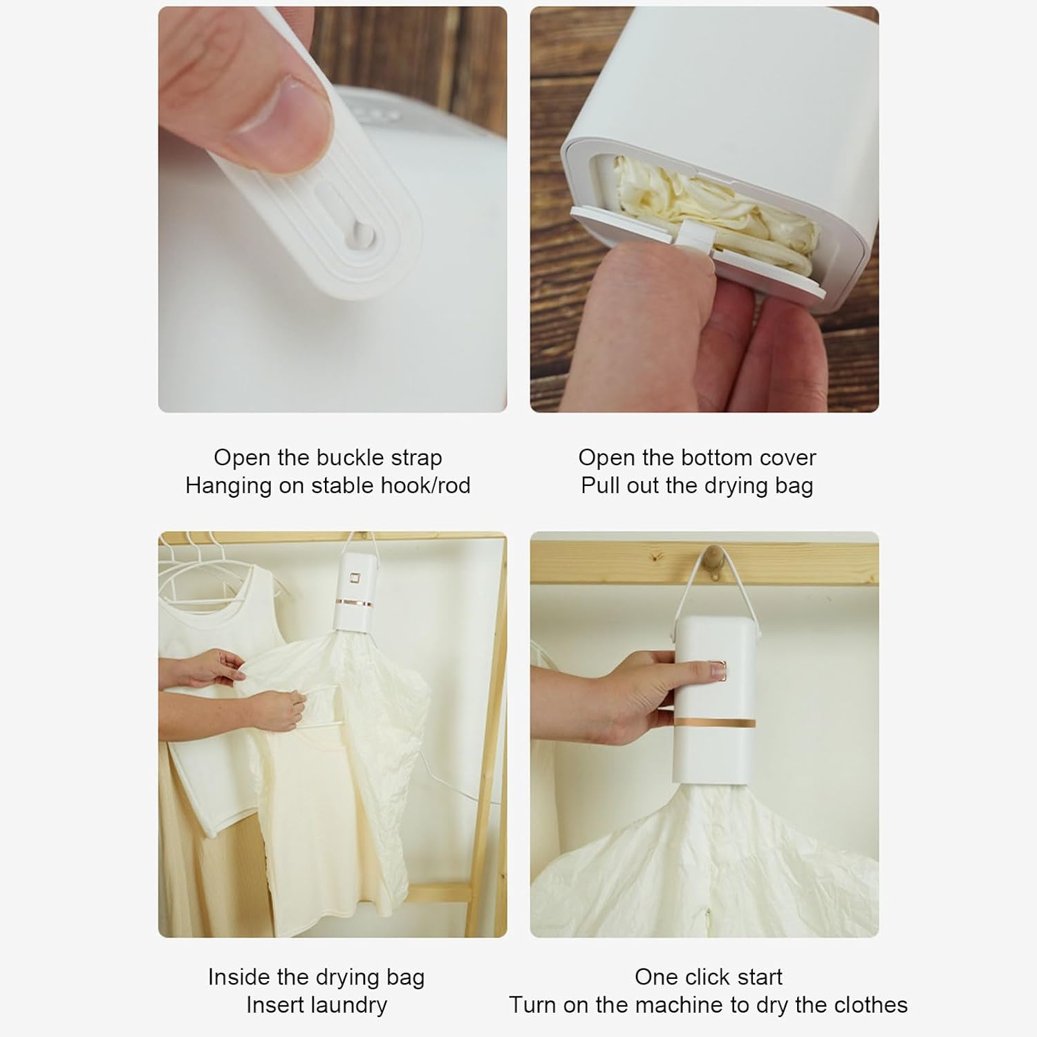 Portable Miniature Clothes Dryer Quick Drying Laundry Dryer Clothes Dryer Travel Laundry Drying Machine Miniature Travel Laundry Dryer Portable Dryers for Laundry