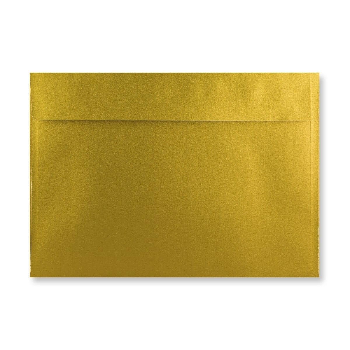 C4 Coloured Envelopes Perfect for A4 Christmas Cards Greeting Cards Invitations Office Use Peel & Seal Mailing Envelopes 324mm x 229mm Pack of 20 (Metallic Gold) - Image 2