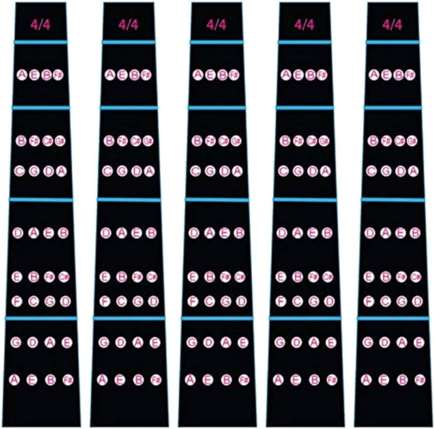 Amazon.co.jp: バイオリン 指板 シール 音階 ポジション 4/4